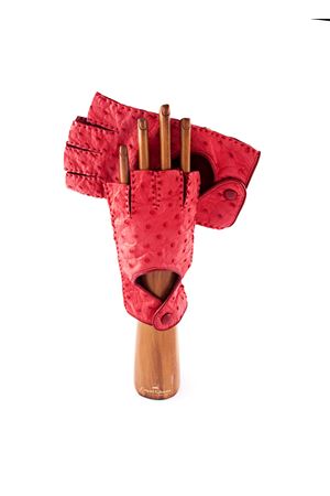 Guanti in pelle Capri Gloves | CA573OSTRICHRED